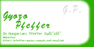 gyozo pfeffer business card